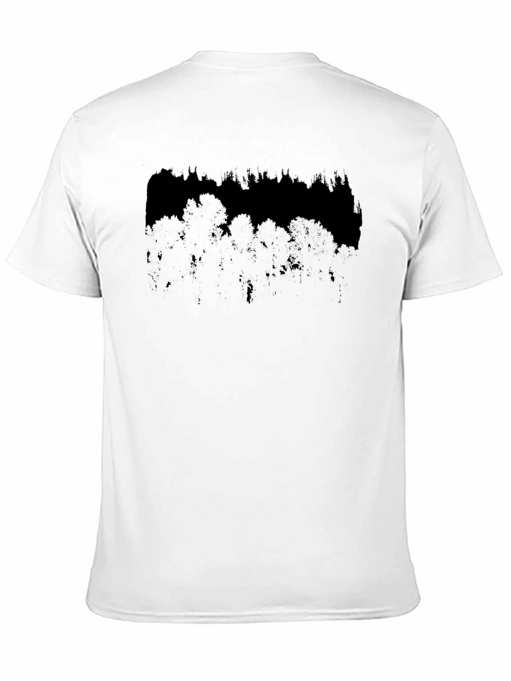 Dark Forest Graphic Print Black T-Shirt