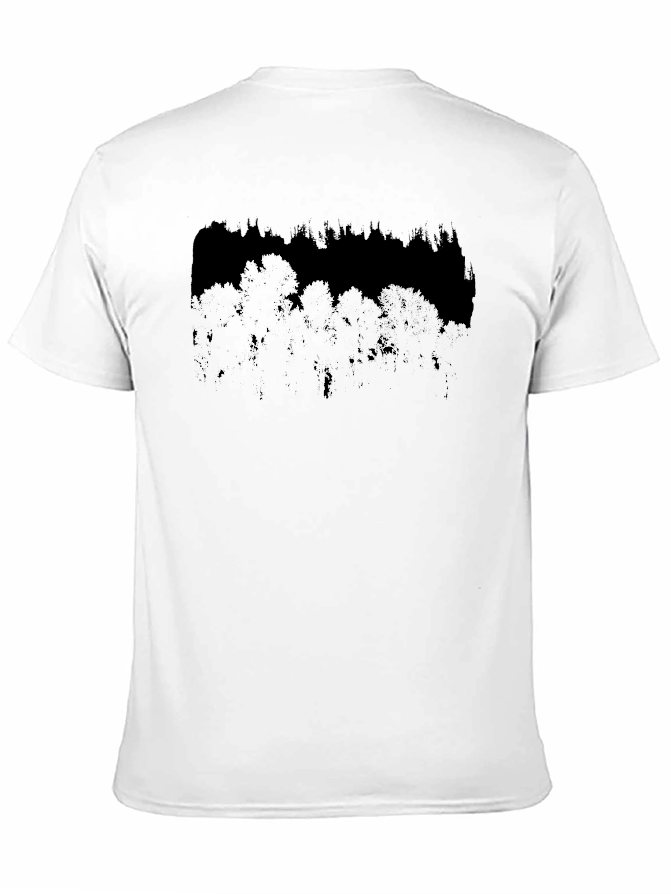 Dark Forest Graphic Print Black T-Shirt