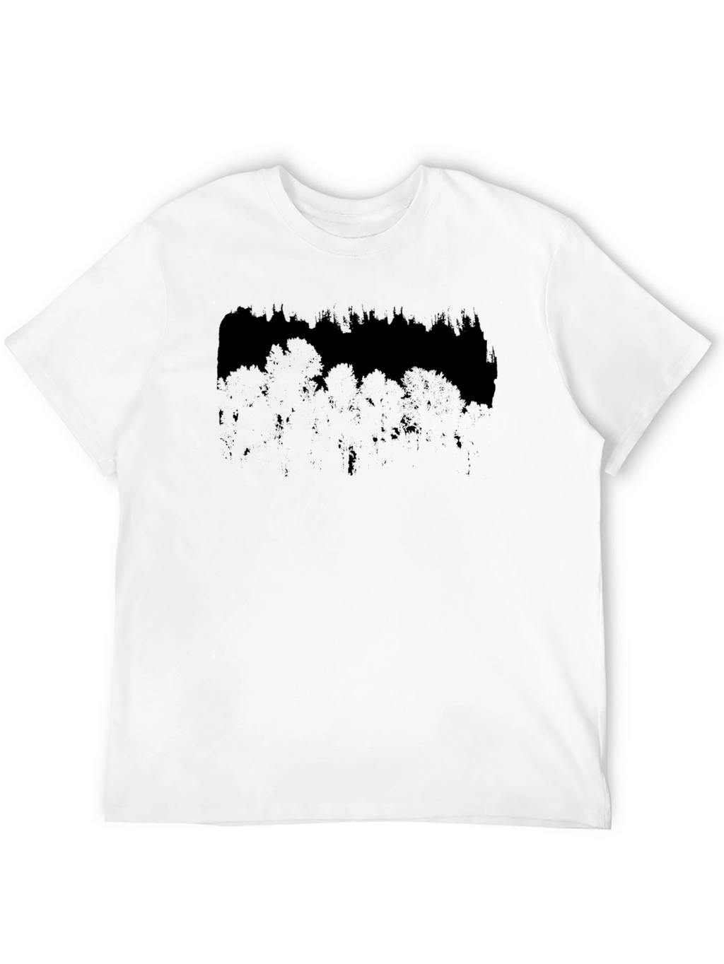 Dark Forest Graphic Print Black T-Shirt