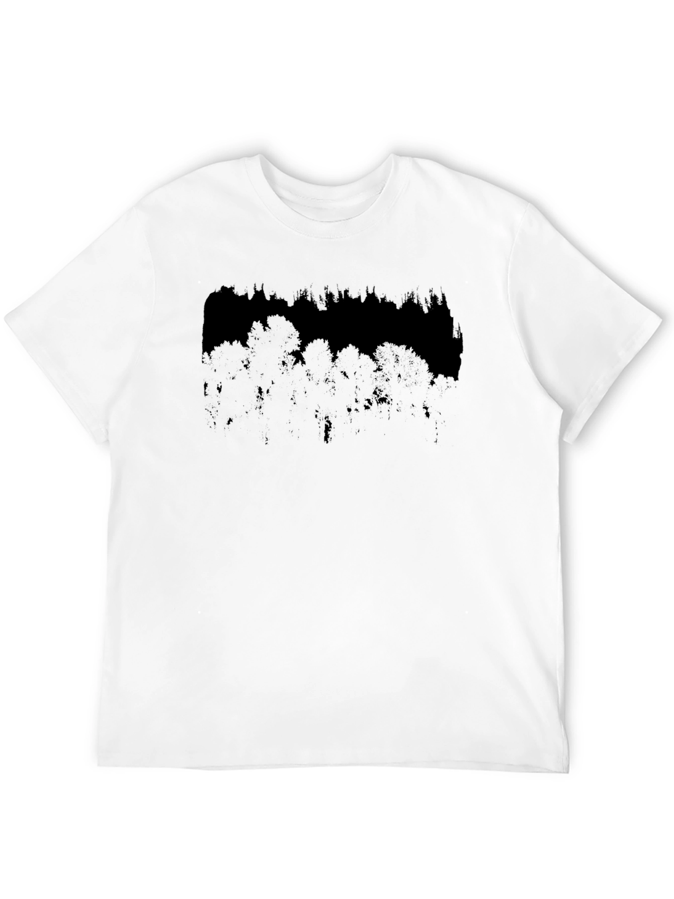 Dark Forest Graphic Print Black T-Shirt