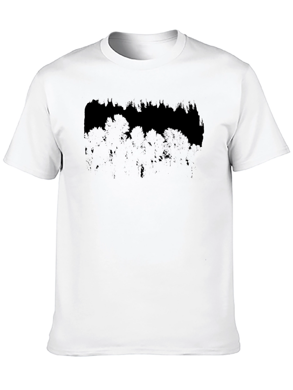 Dark Forest Graphic Print Black T-Shirt
