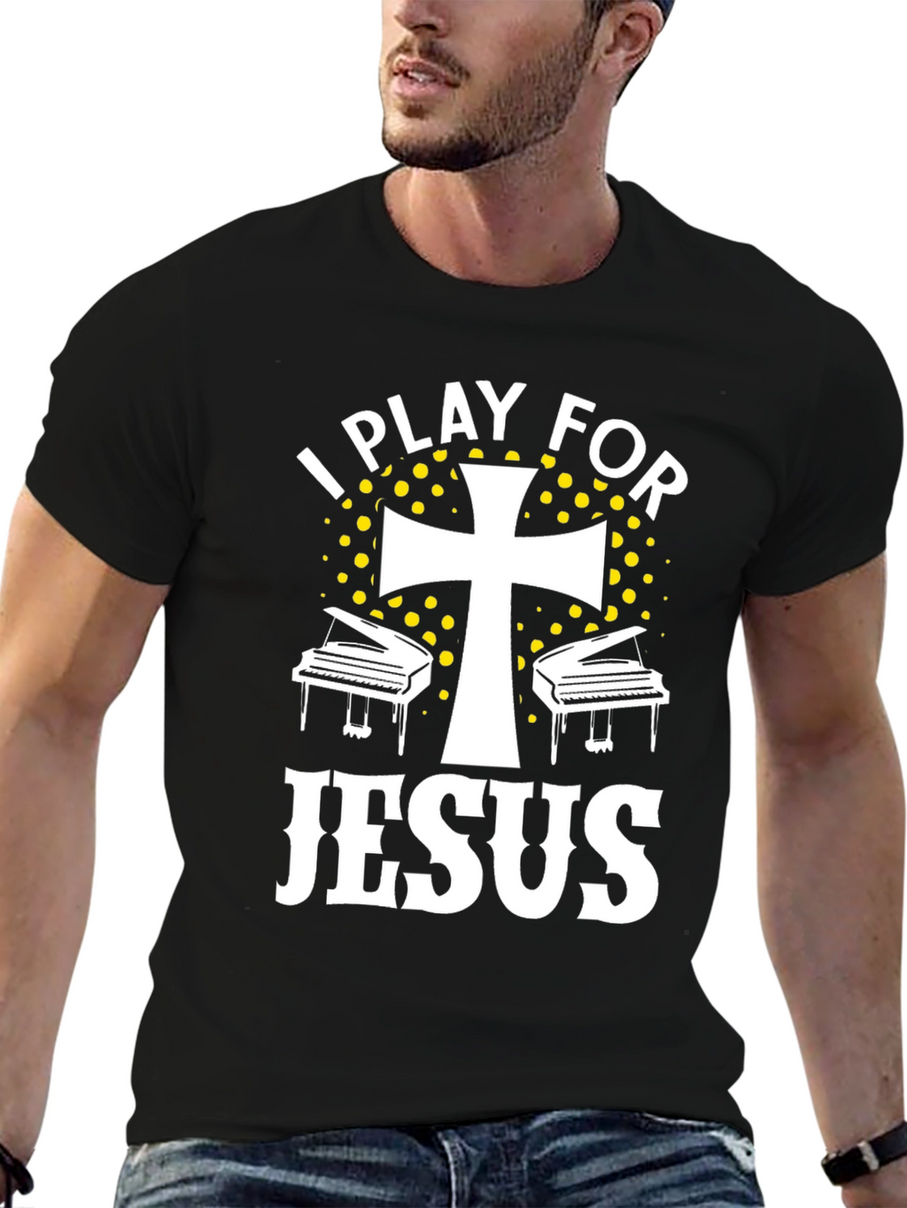 I Play For Jesus Piano Christian T-Shirt