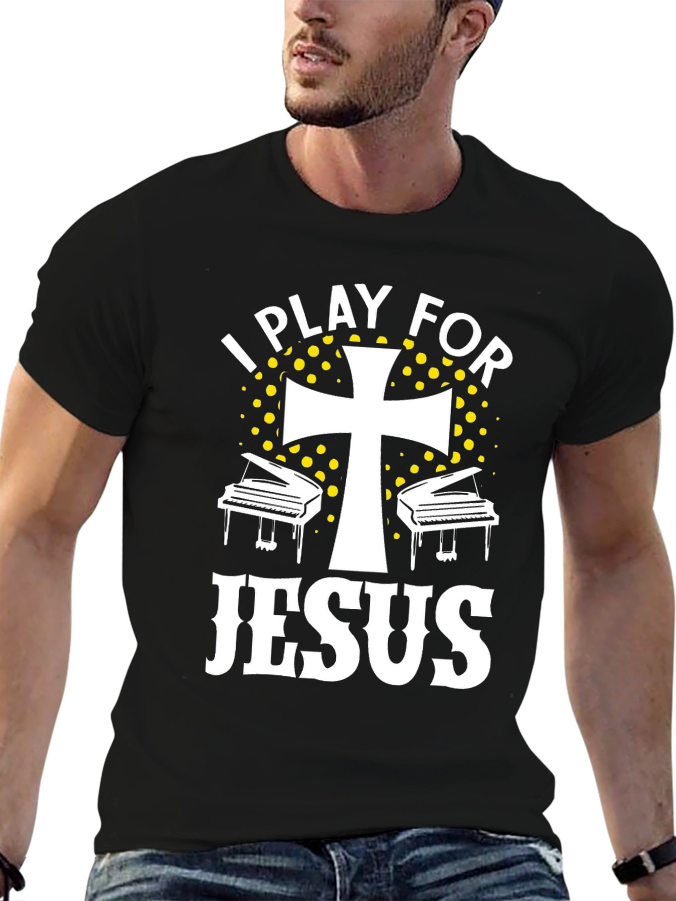 I Play For Jesus Piano Christian T-Shirt