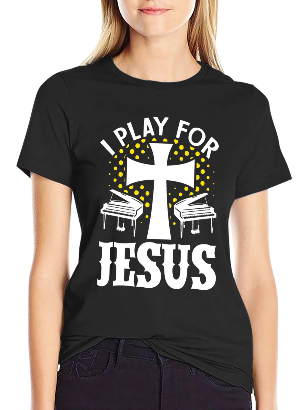 I Play For Jesus Piano Christian T-Shirt