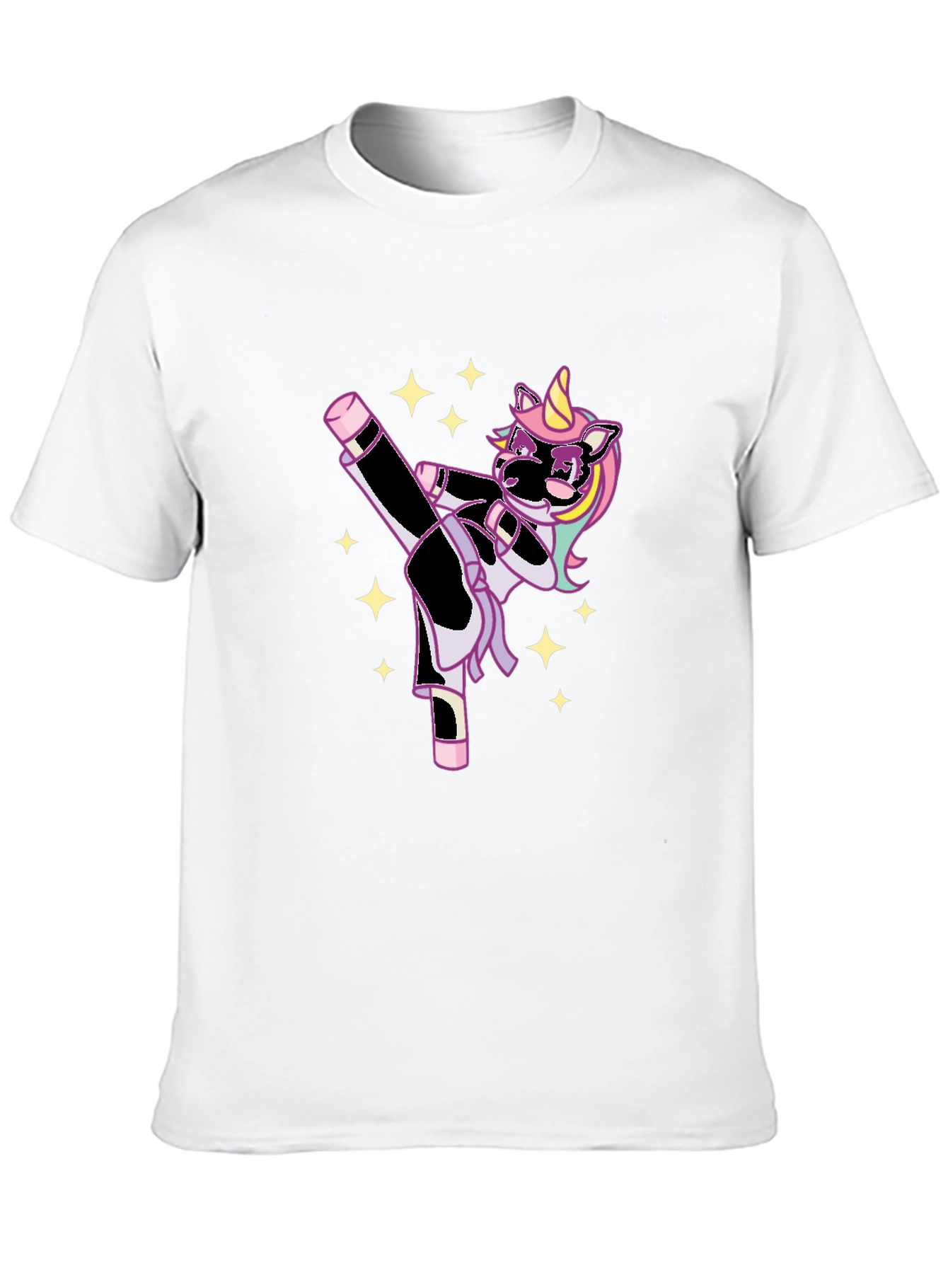 Unicorn Karate Black T-Shirt