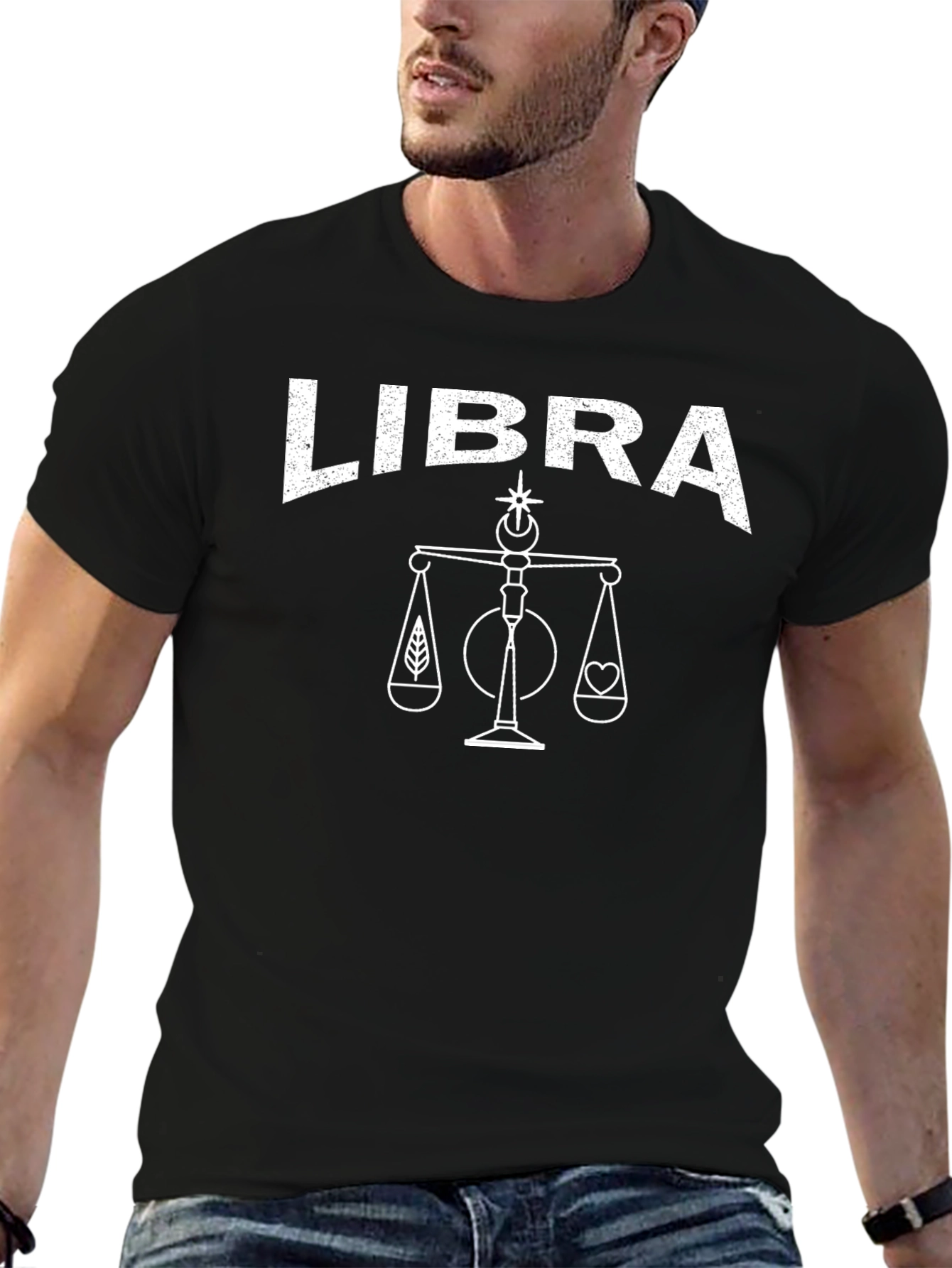 Libra Zodiac Sign Graphic T-Shirt