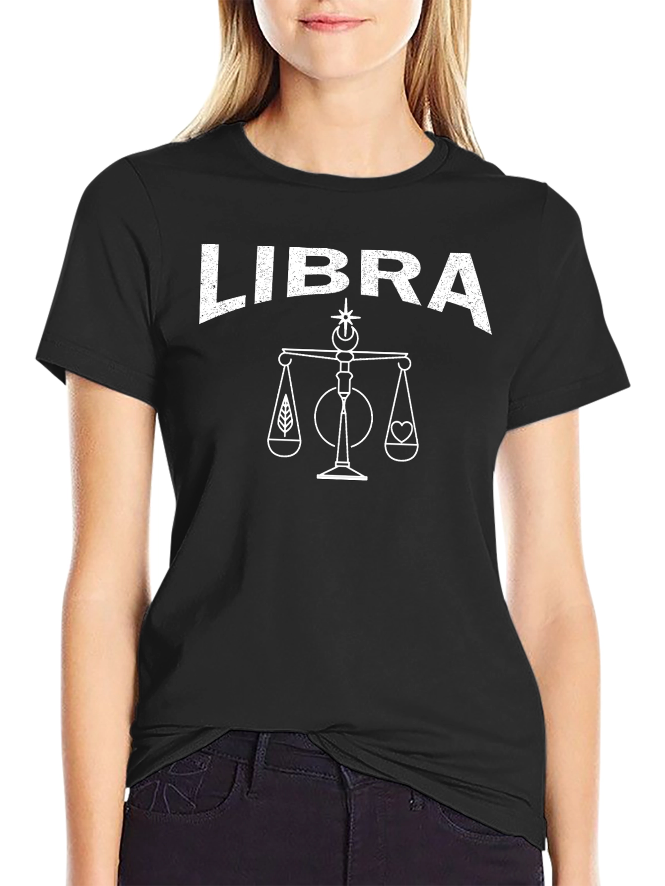 Libra Zodiac Sign Graphic T-Shirt