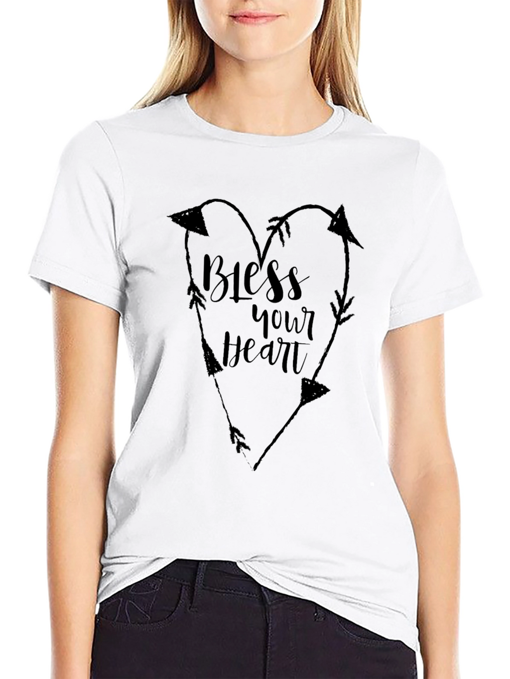 Bless Your Heart Arrow Heart T-Shirt