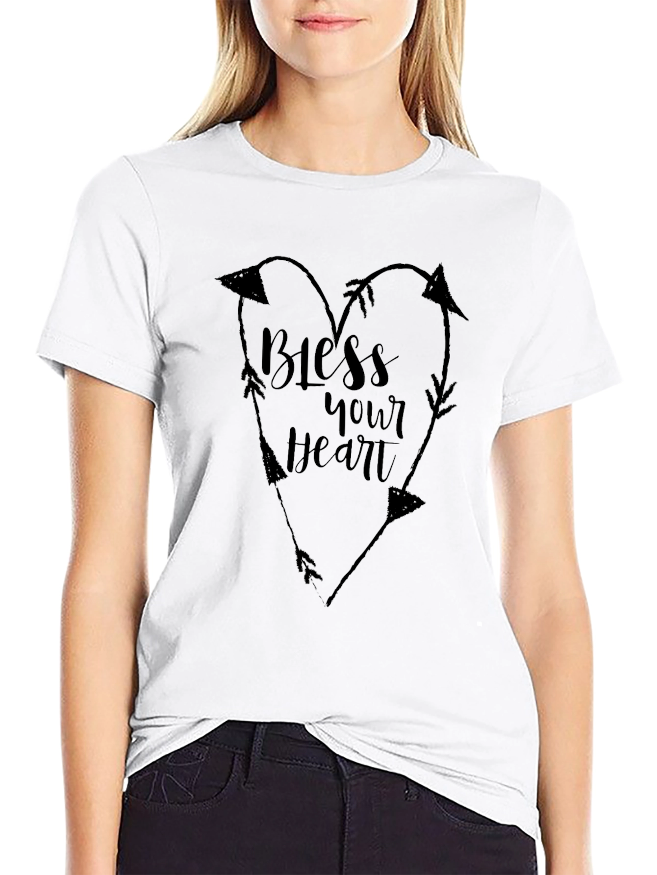 Bless Your Heart Arrow Heart T-Shirt