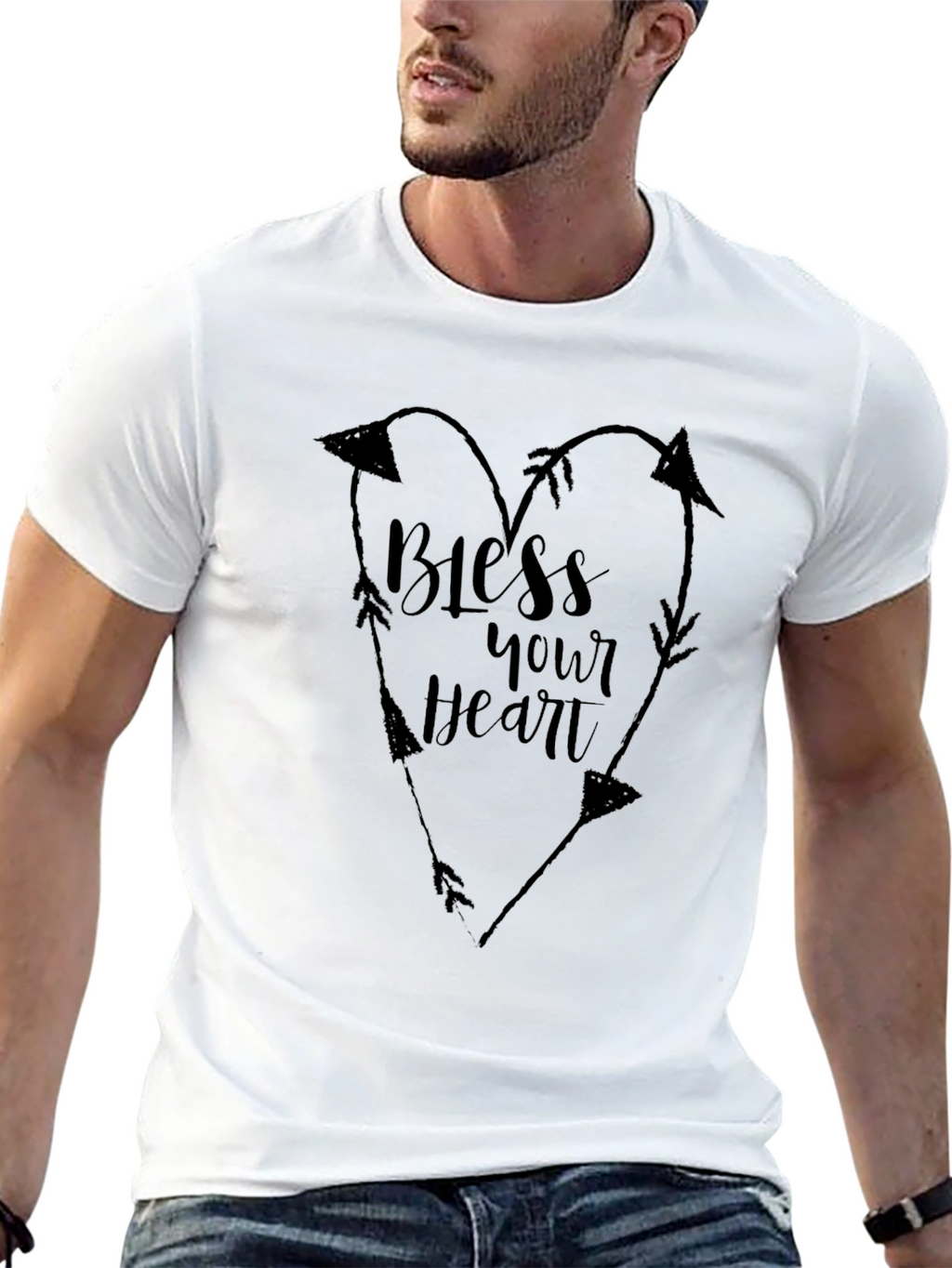 Bless Your Heart Arrow Heart T-Shirt