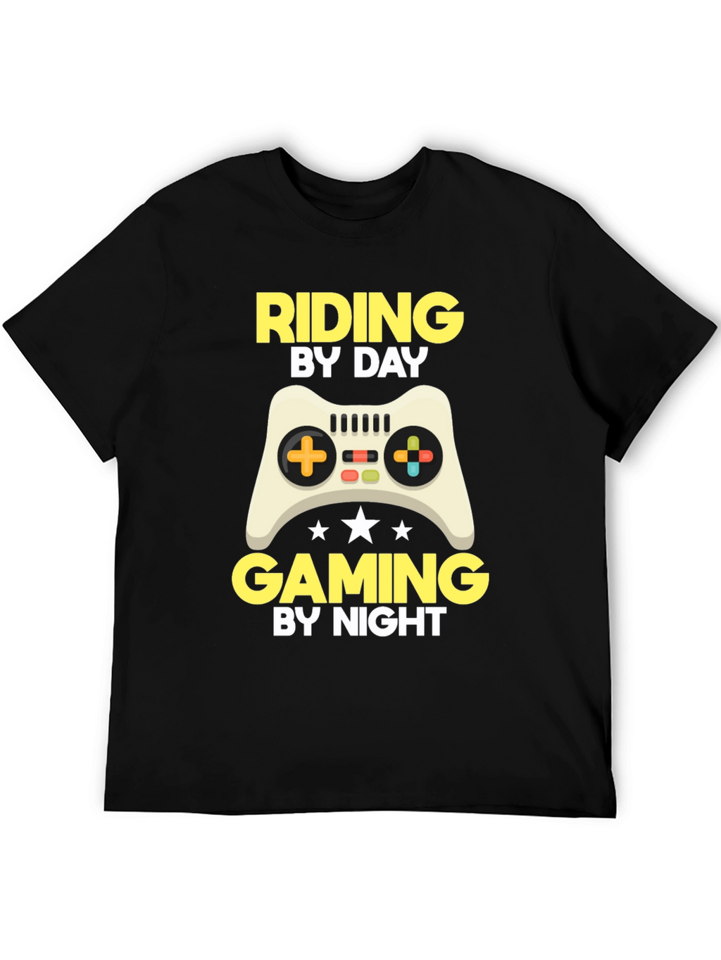 Riding By Day Gaming By Night T-Shirt