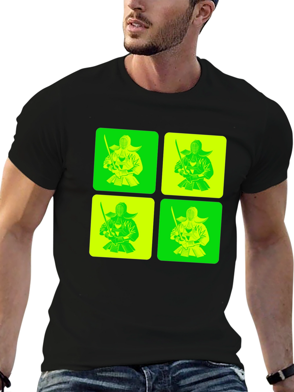 Kendo Fighter Graphic Tee - Unique Design