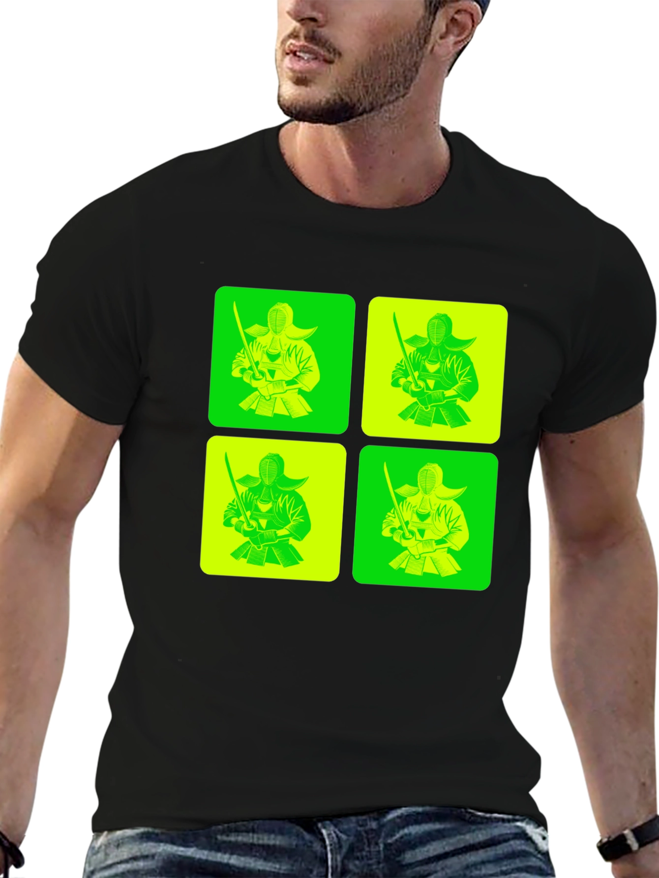 Kendo Fighter Graphic Tee - Unique Design