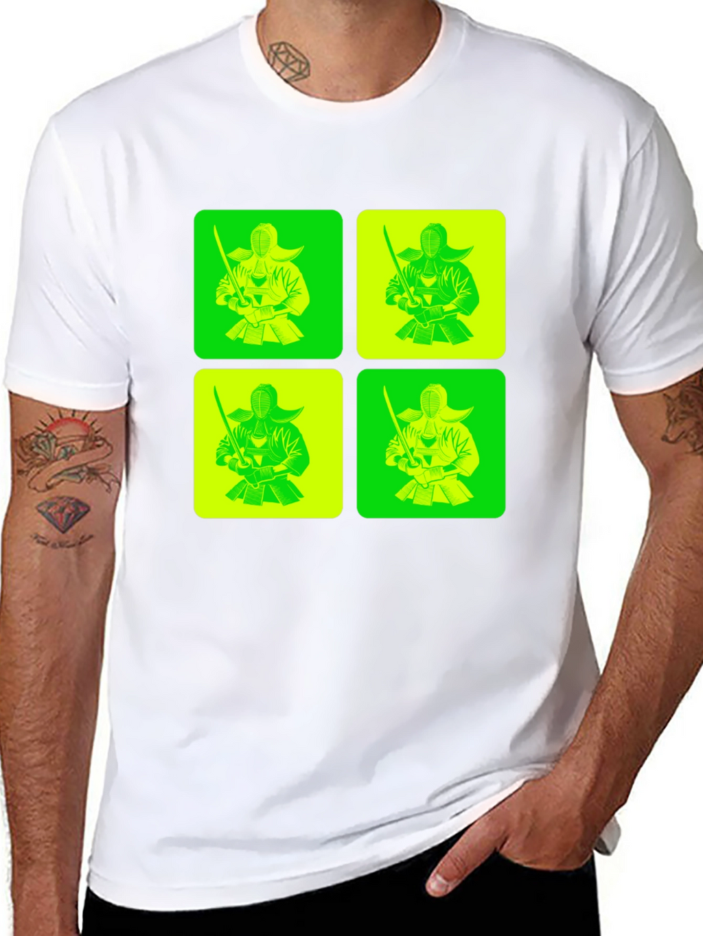 Kendo Fighter Graphic Tee - Unique Design