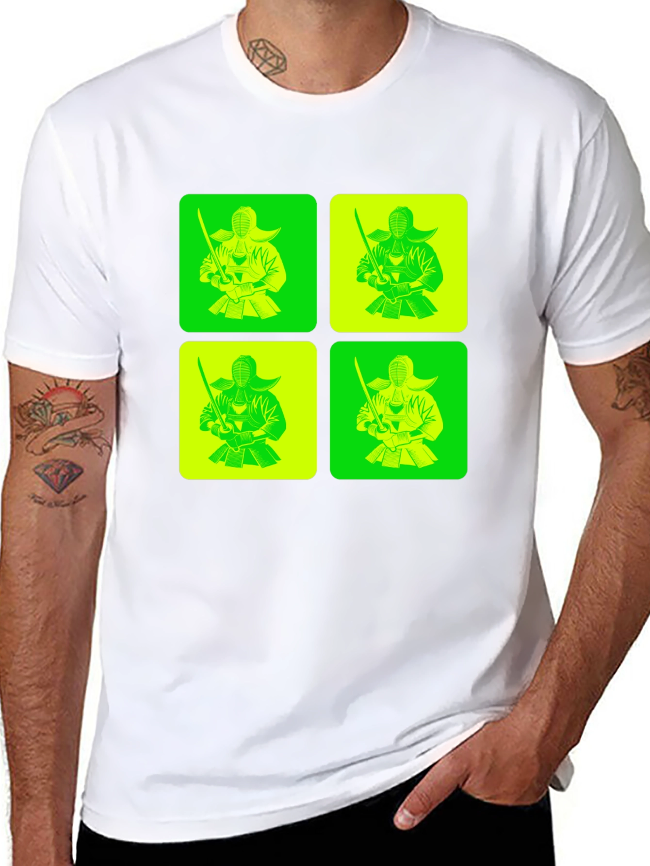 Kendo Fighter Graphic Tee - Unique Design