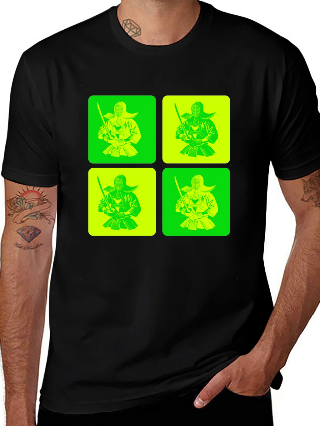 Kendo Fighter Graphic Tee - Unique Design
