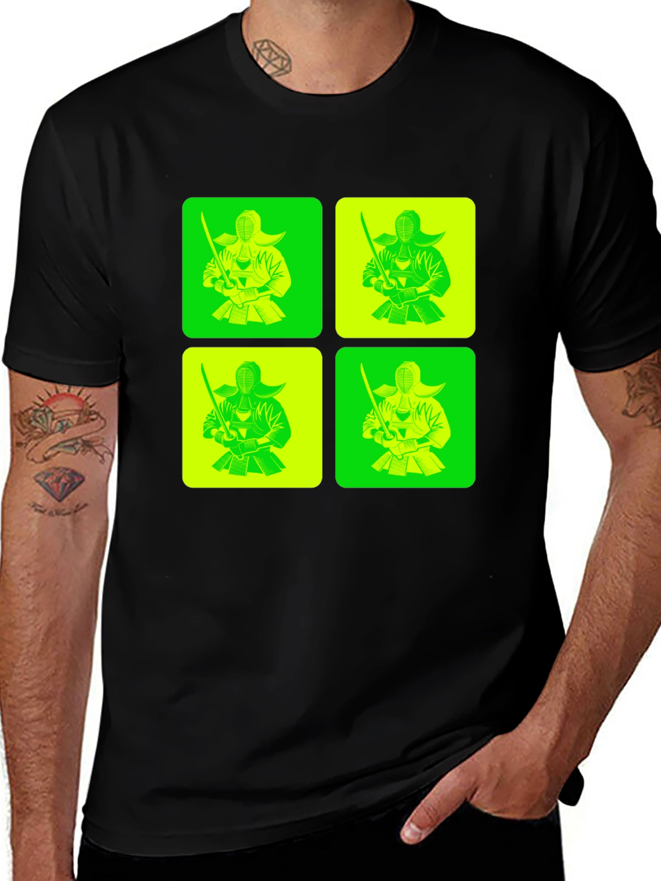Kendo Fighter Graphic Tee - Unique Design