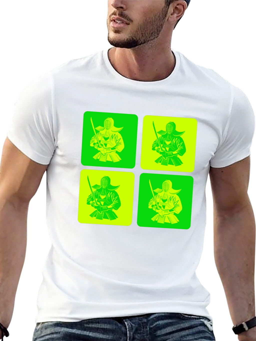 Kendo Fighter Graphic Tee - Unique Design