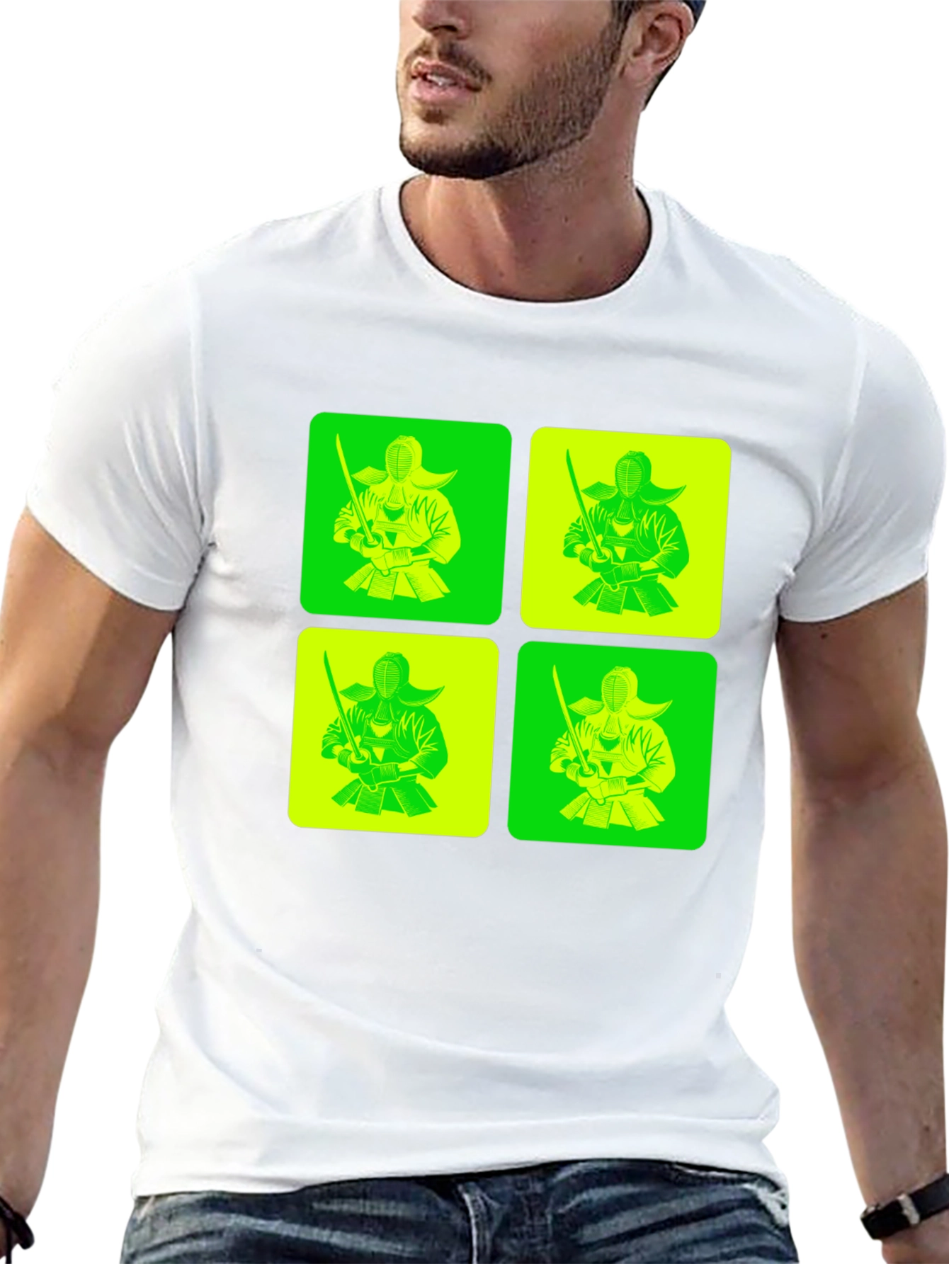 Kendo Fighter Graphic Tee - Unique Design