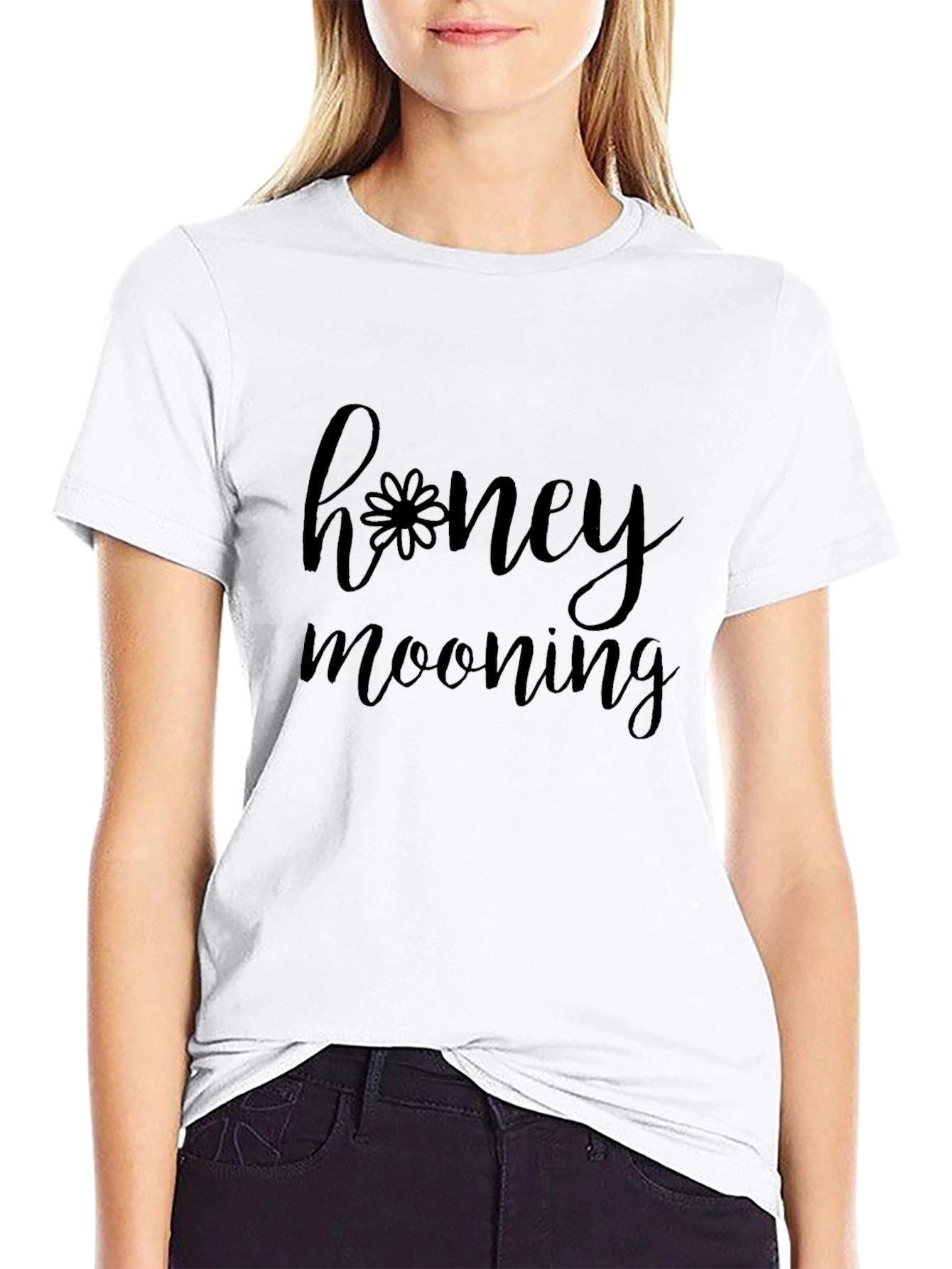 Honeymooning Black Graphic Tee - Couples Vacation Shirt