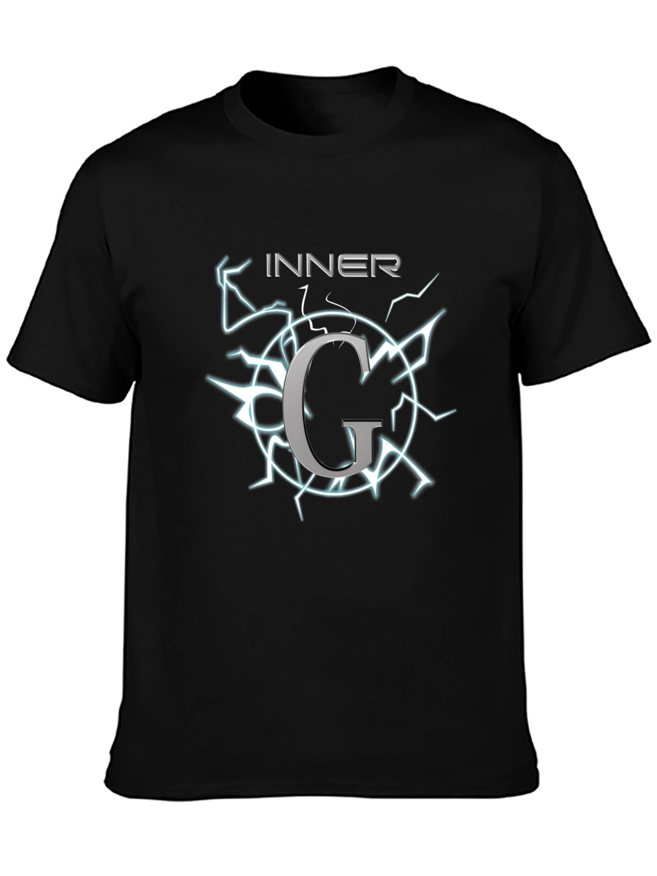 Inner G Graphic T-Shirt - Black Cotton Tee