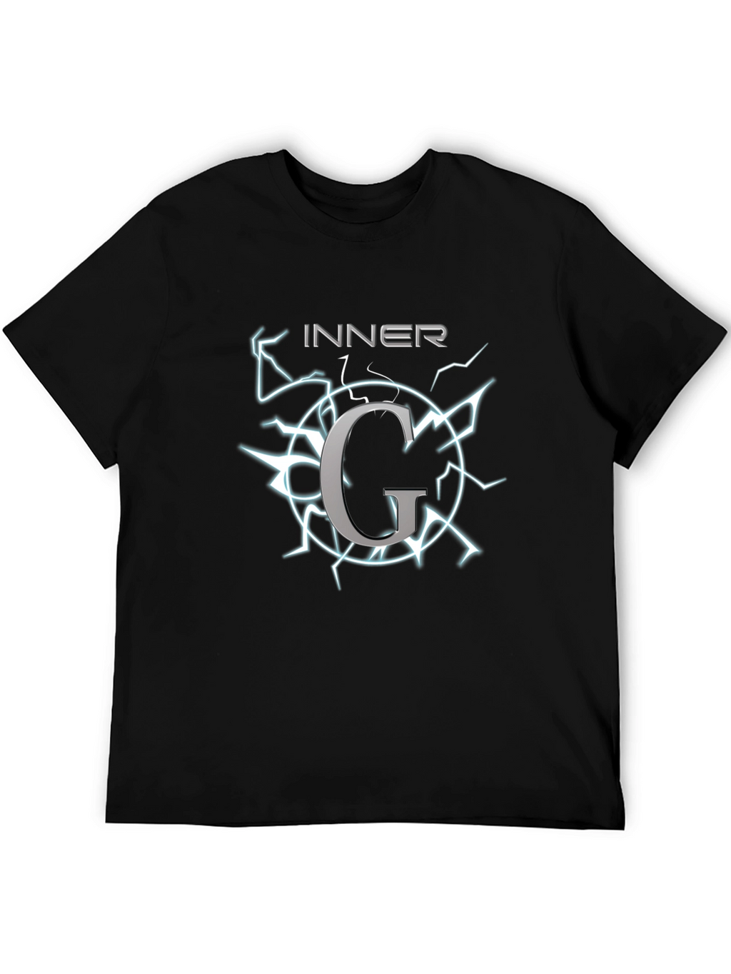 Inner G Graphic T-Shirt - Black Cotton Tee