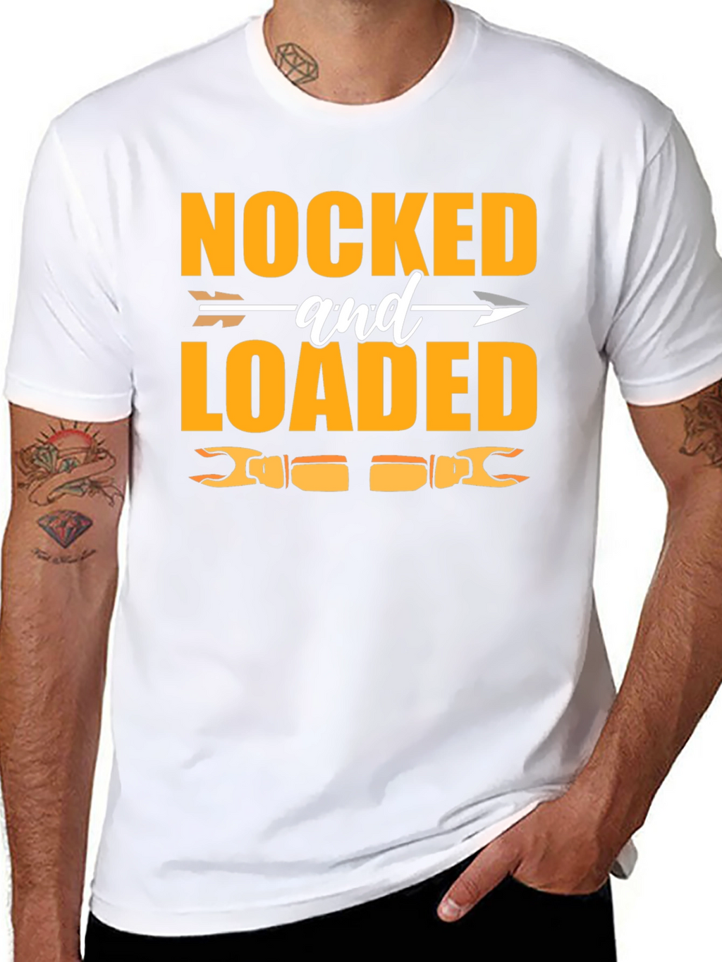Nocked and Loaded Hunting Graphic T-Shirt