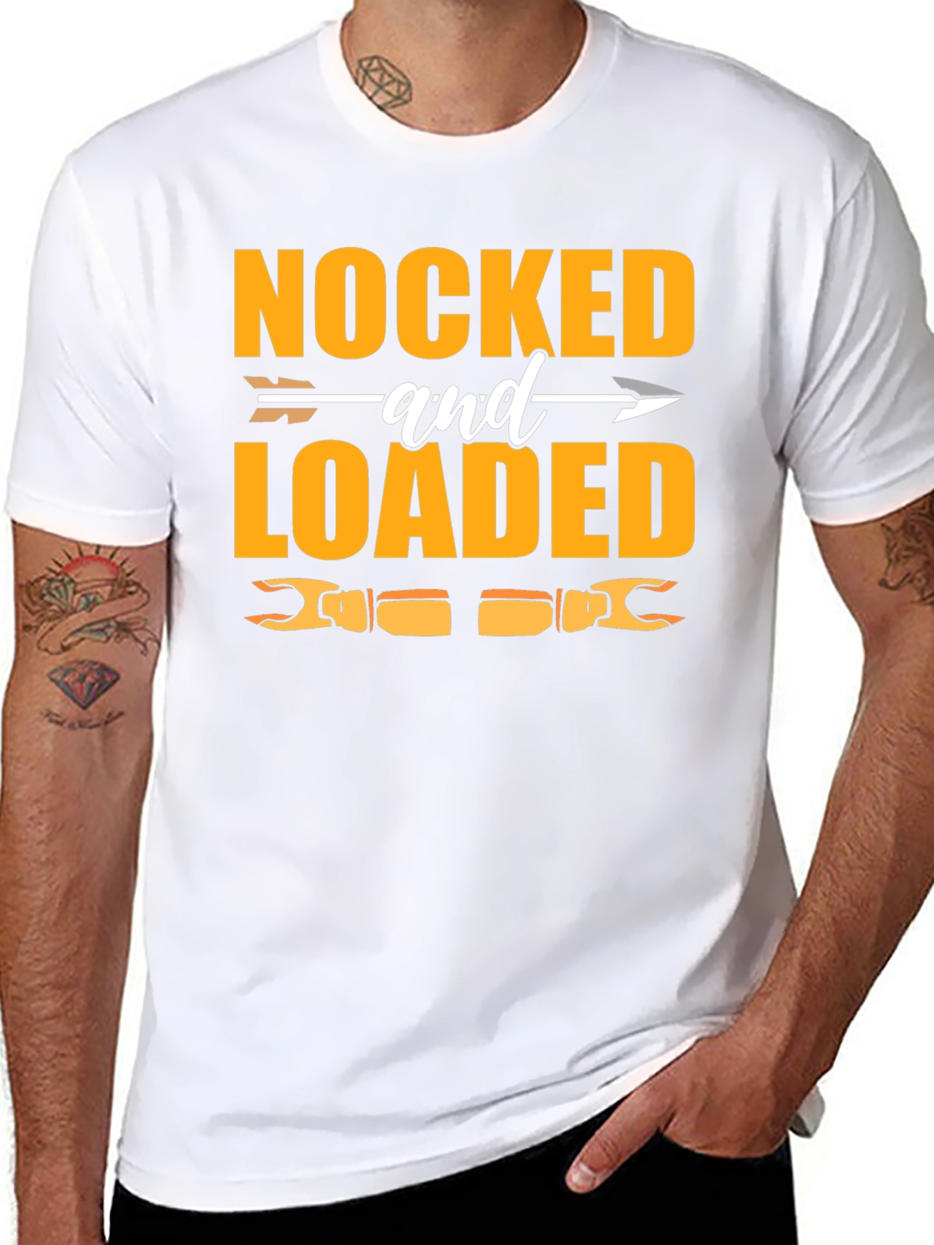 Nocked and Loaded Hunting Graphic T-Shirt