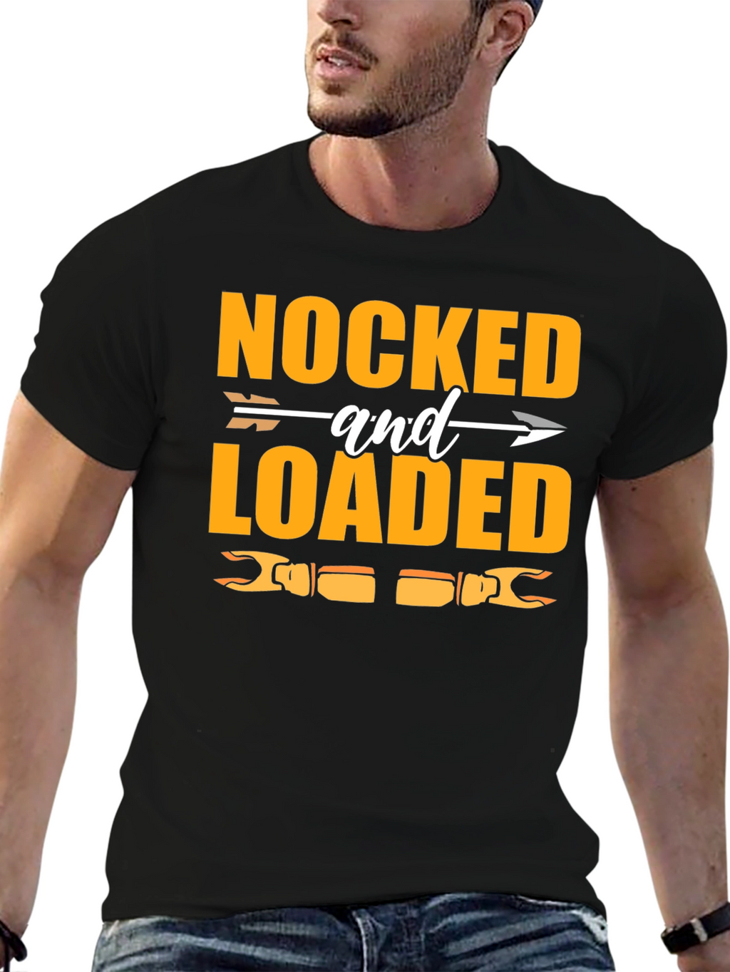 Nocked and Loaded Hunting Graphic T-Shirt