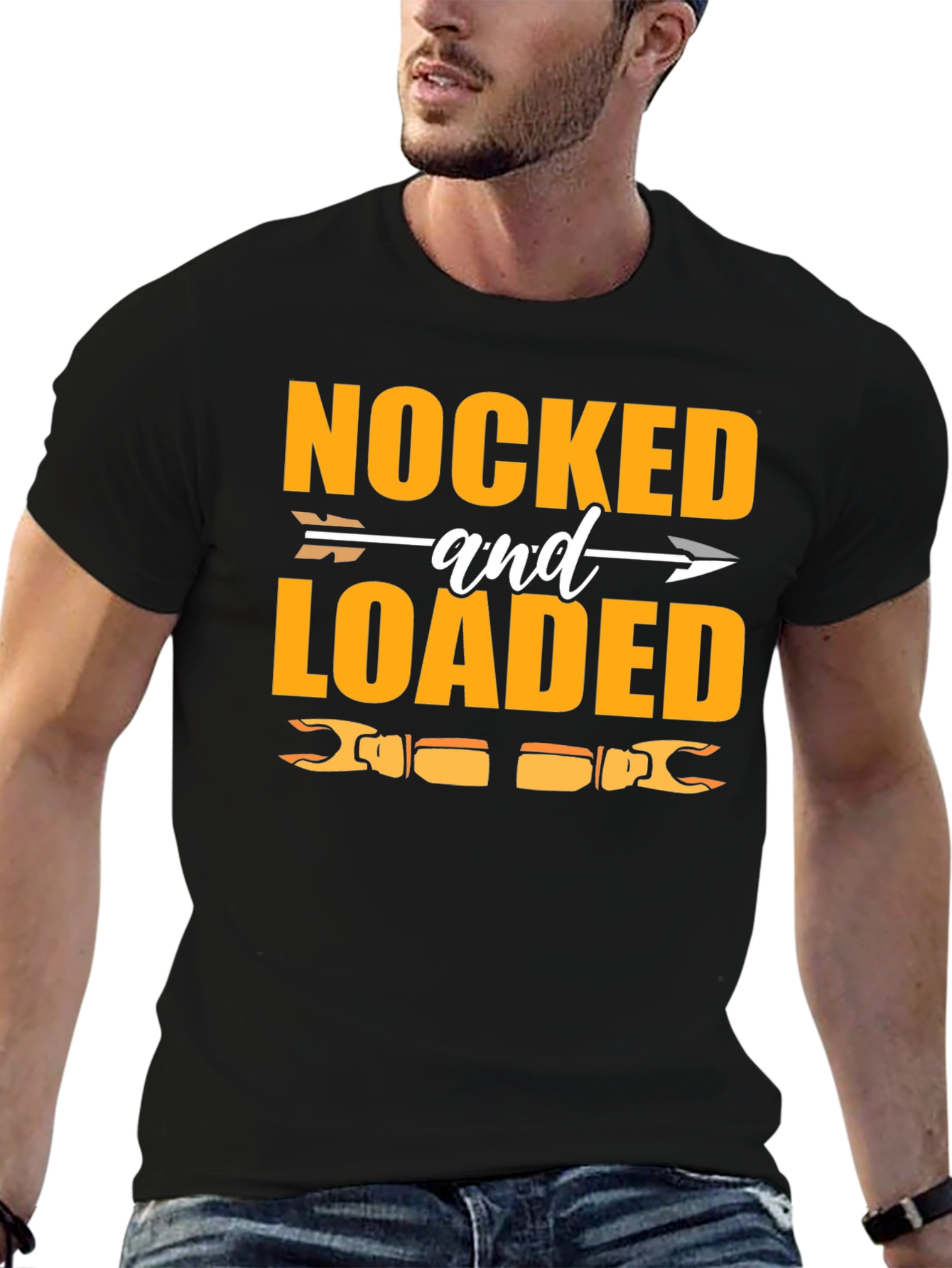 Nocked and Loaded Hunting Graphic T-Shirt