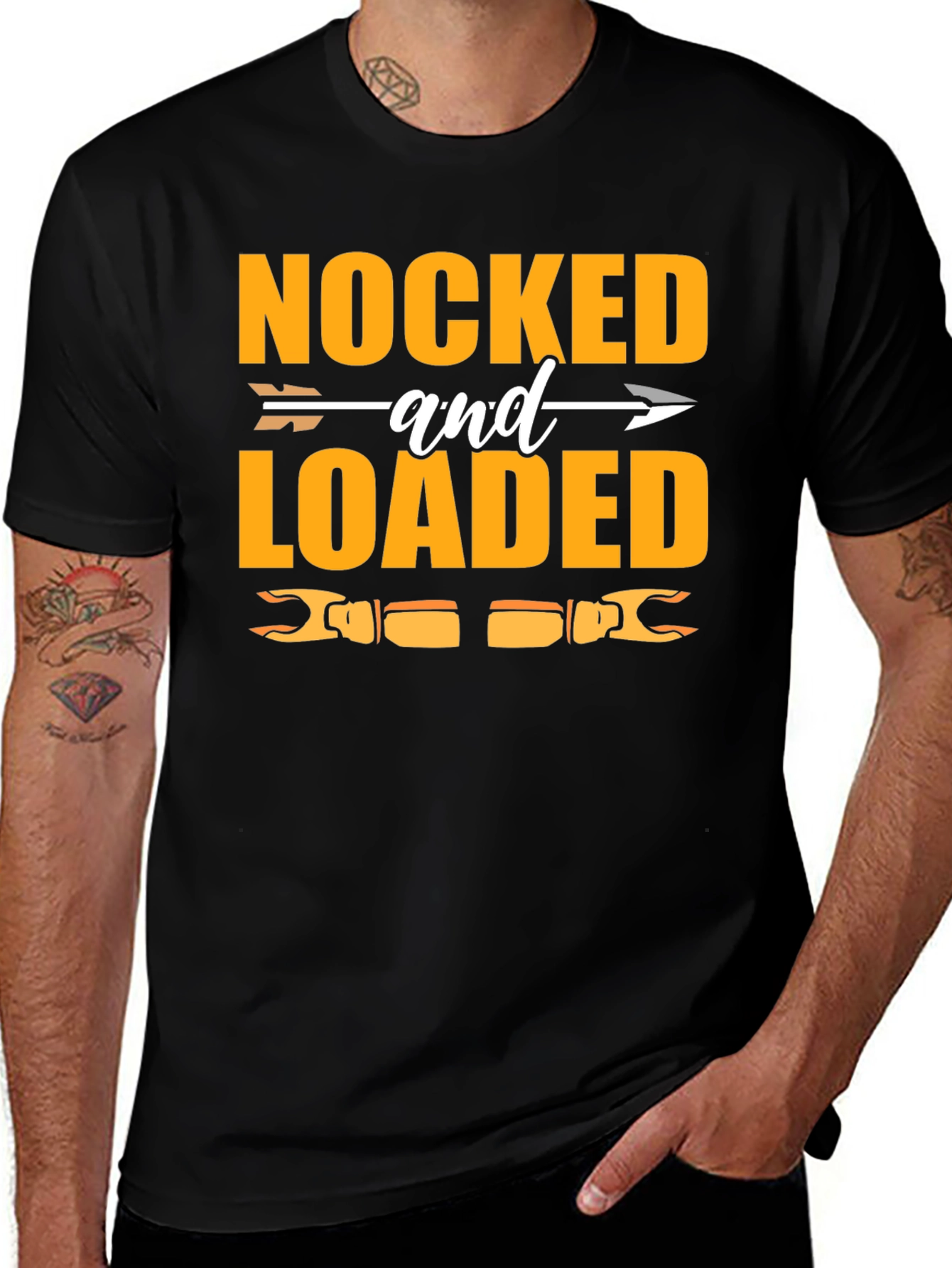 Nocked and Loaded Hunting Graphic T-Shirt
