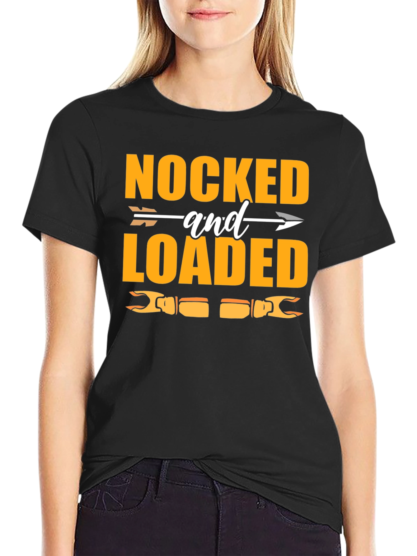 Nocked and Loaded Hunting Graphic T-Shirt