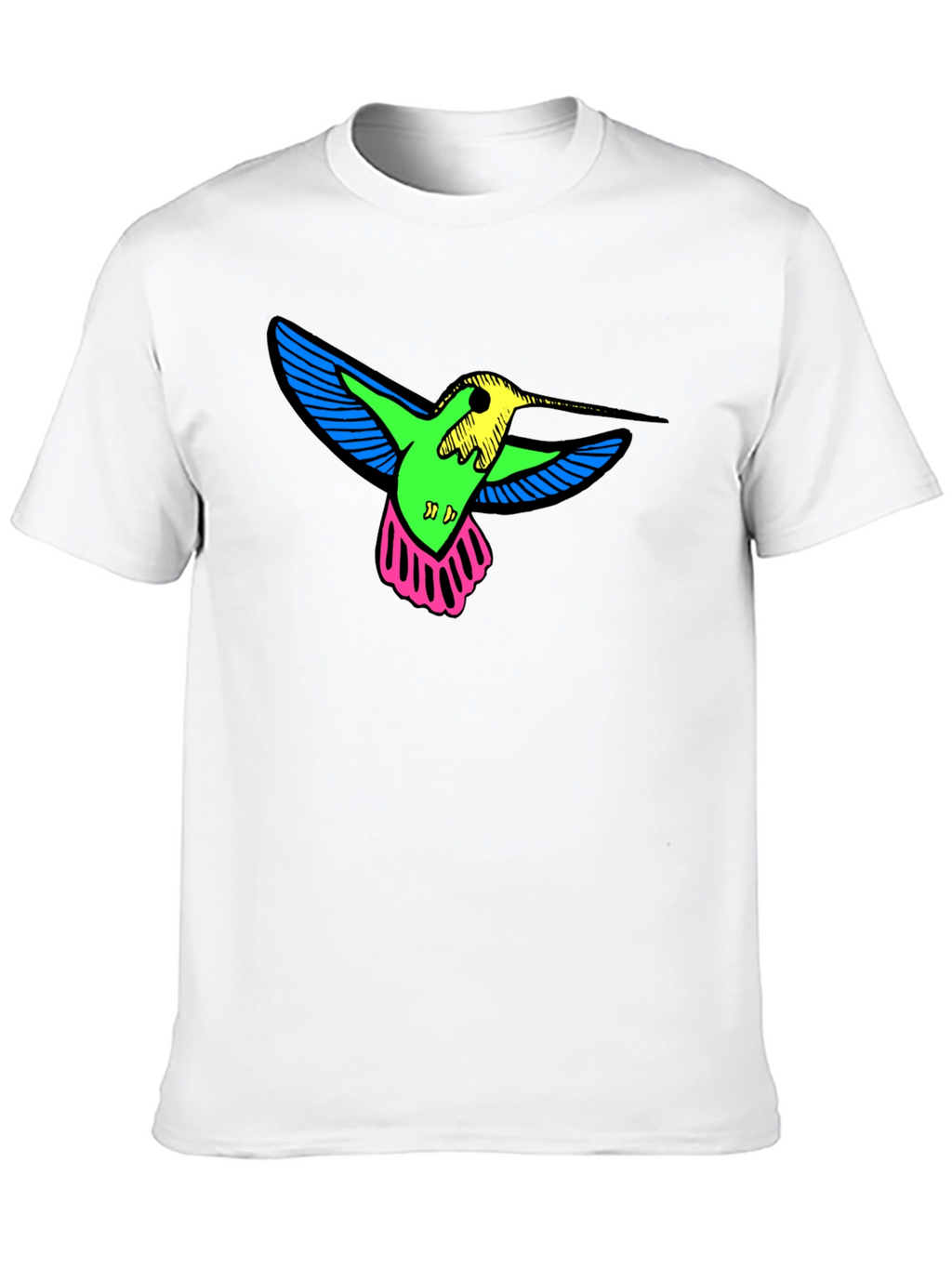 Neon Hummingbird Graphic Tee