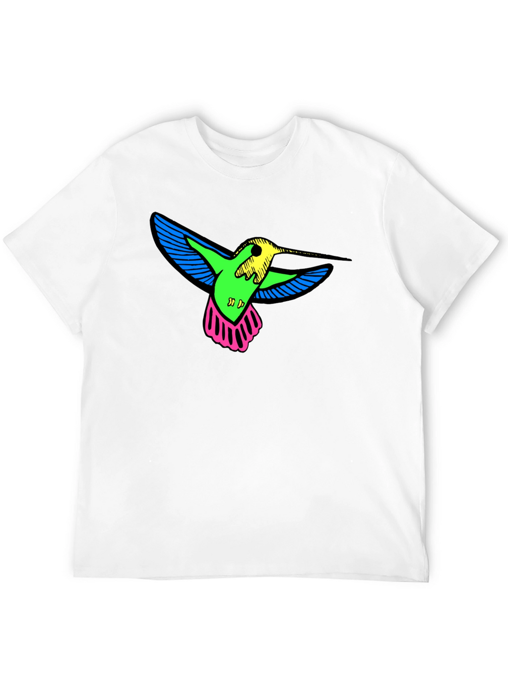Neon Hummingbird Graphic Tee