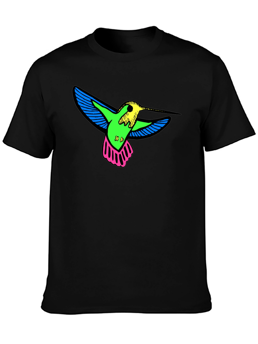 Neon Hummingbird Graphic Tee
