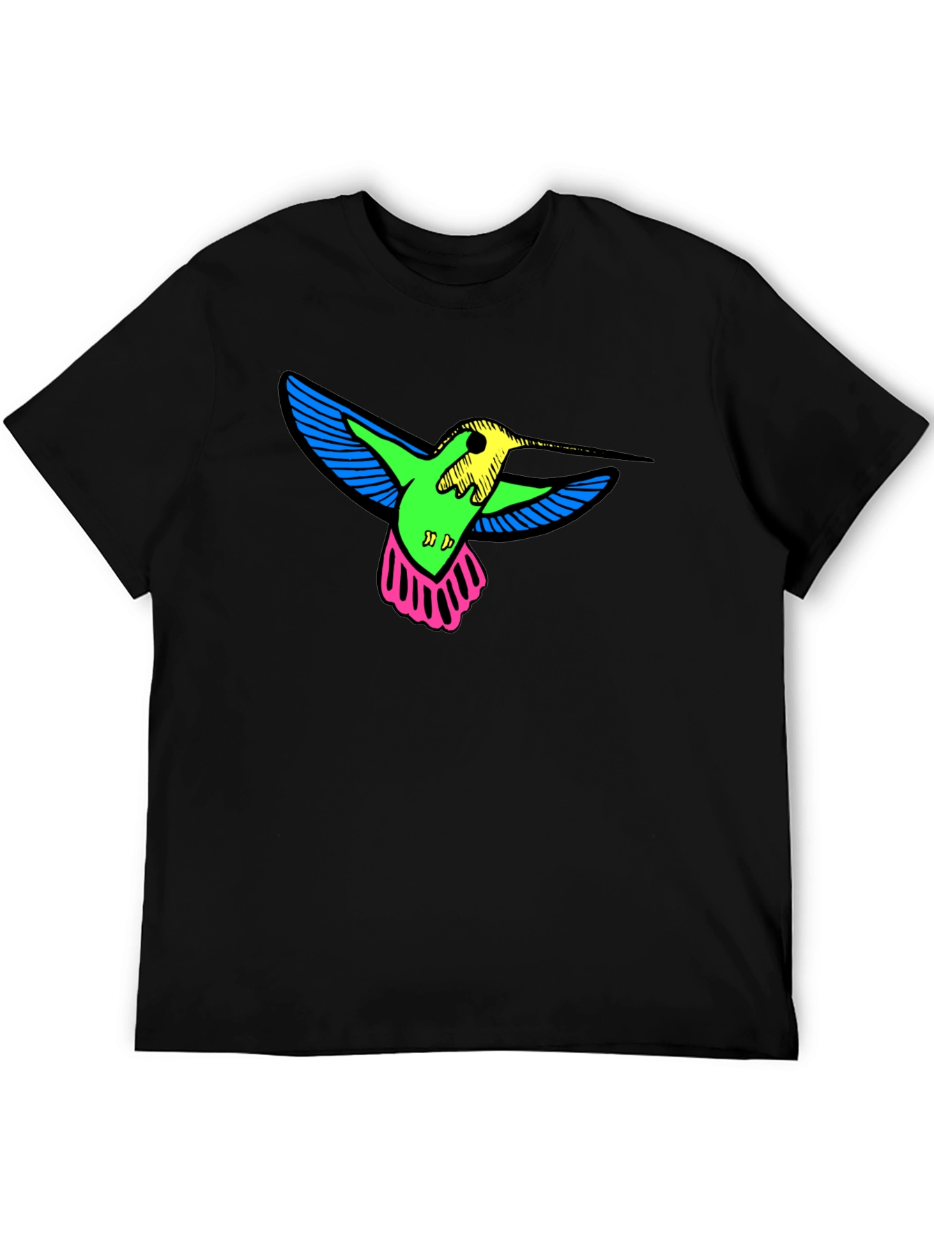 Neon Hummingbird Graphic Tee
