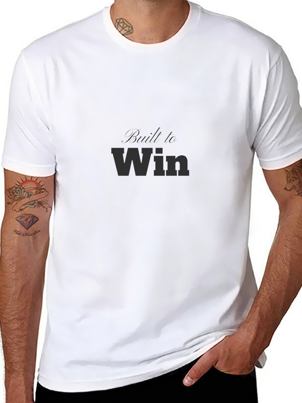Built to Win Graphic Tee - Mens Black T-Shirt