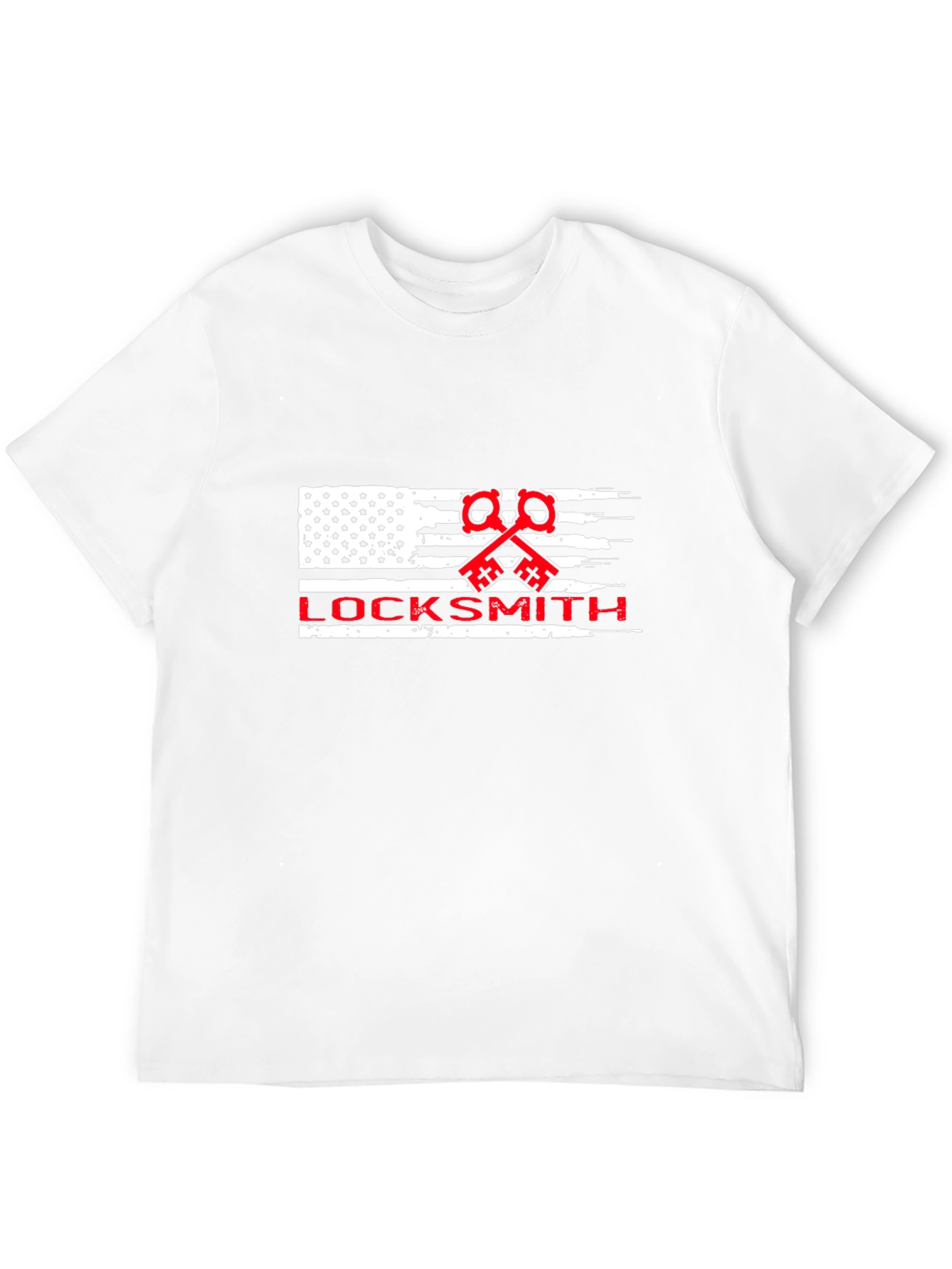 Locksmith American Flag Graphic T-Shirt