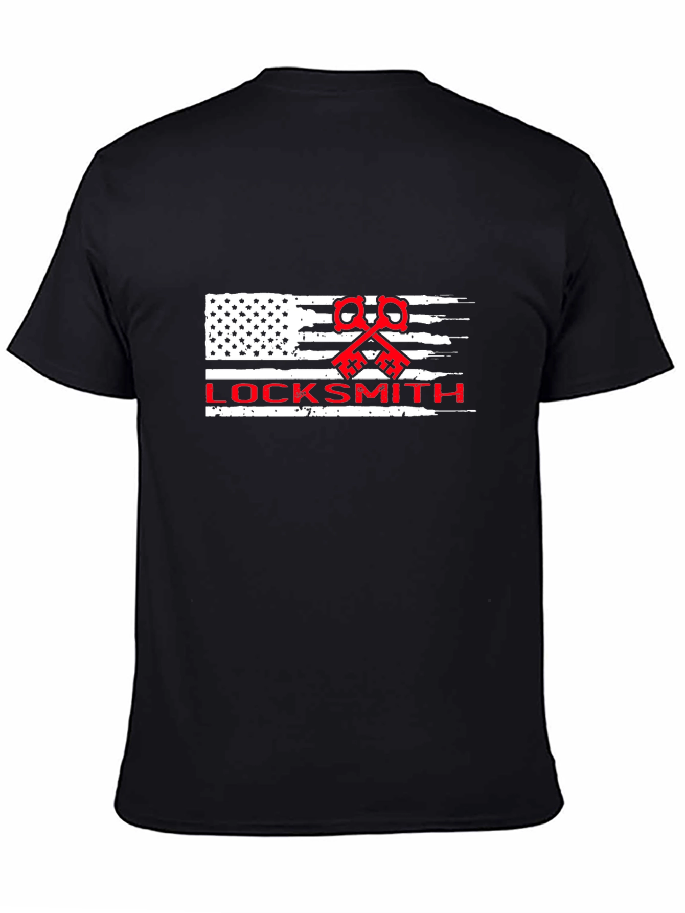 Locksmith American Flag Graphic T-Shirt