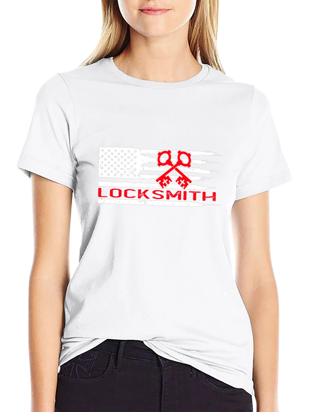 Locksmith American Flag Graphic T-Shirt