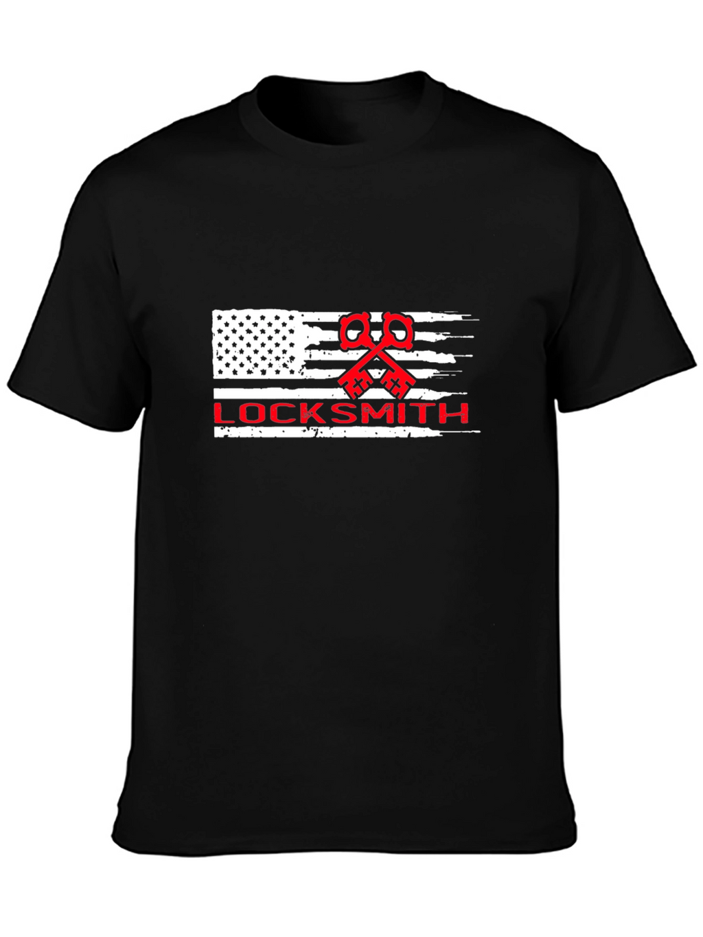 Locksmith American Flag Graphic T-Shirt
