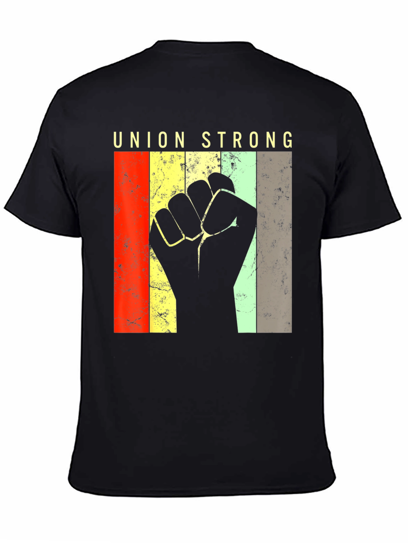 Union Strong T-Shirt - Solidarity Fist Retro Design