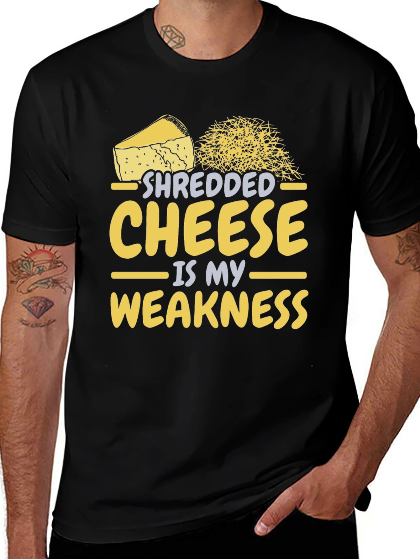 Shredded Cheese is My Weakness - Funny T-Shirt