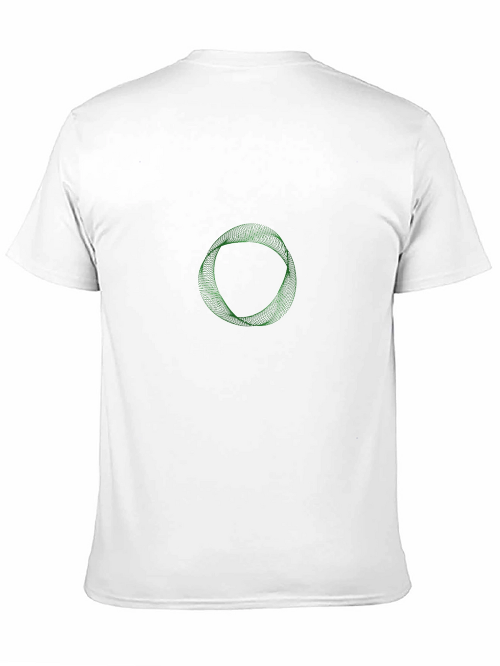 Geometric Mobius Strip Graphic Tee - Black