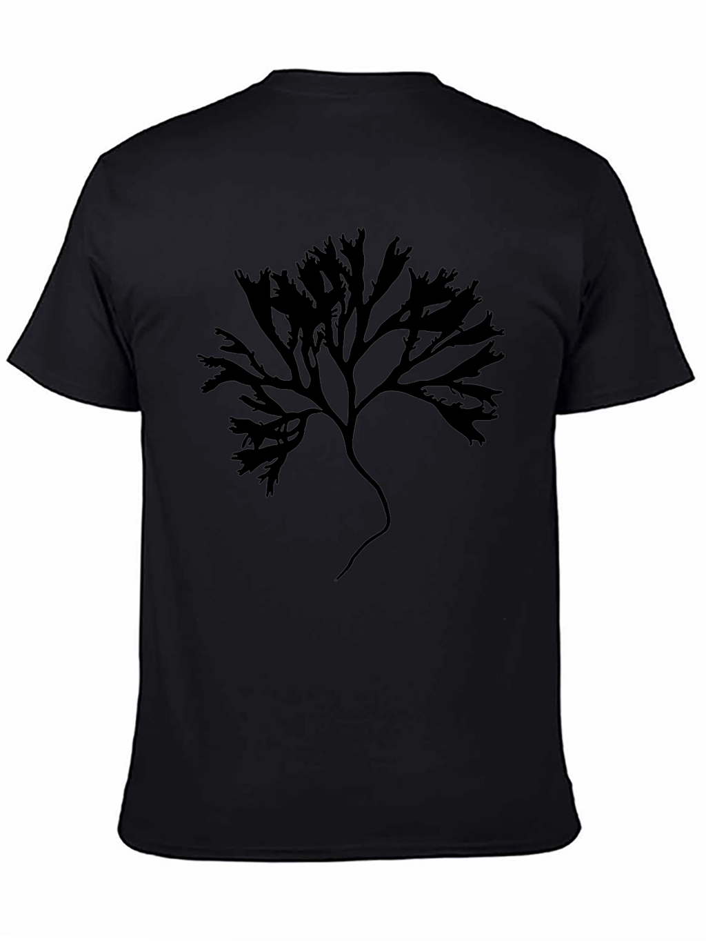 Nature Inspired Black Graphic Tee