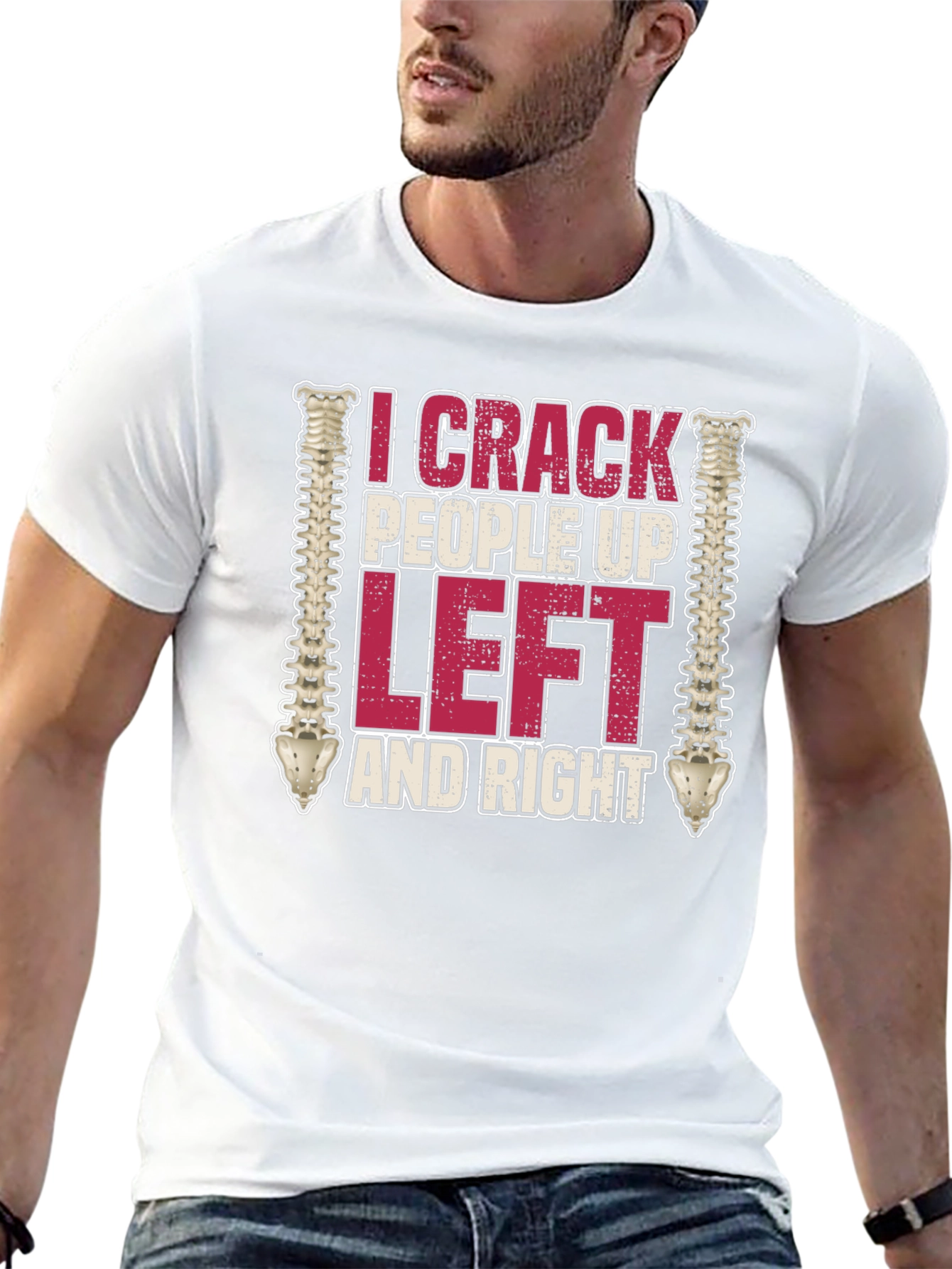 I Crack People Up Funny Chiropractor T-Shirt