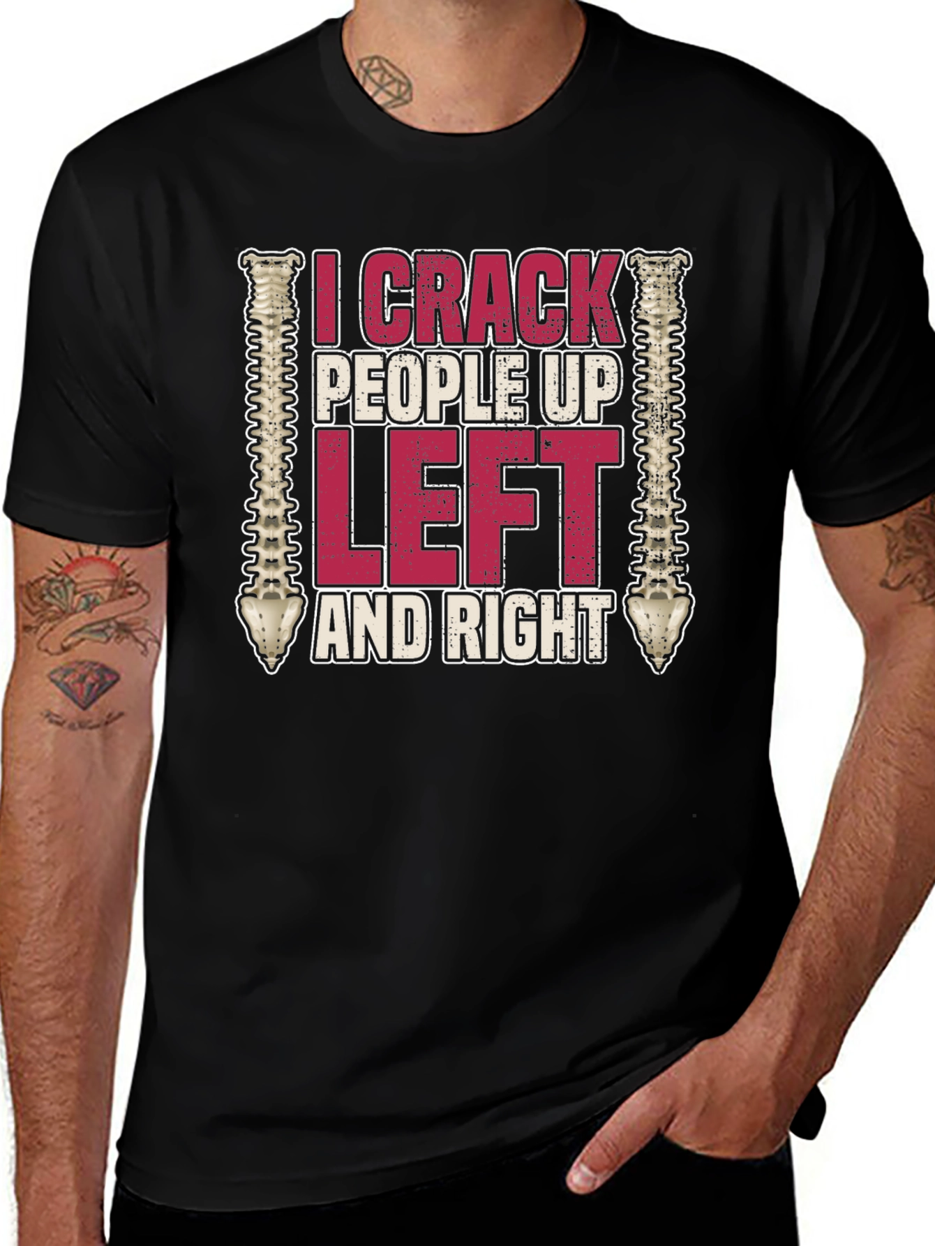 I Crack People Up Funny Chiropractor T-Shirt