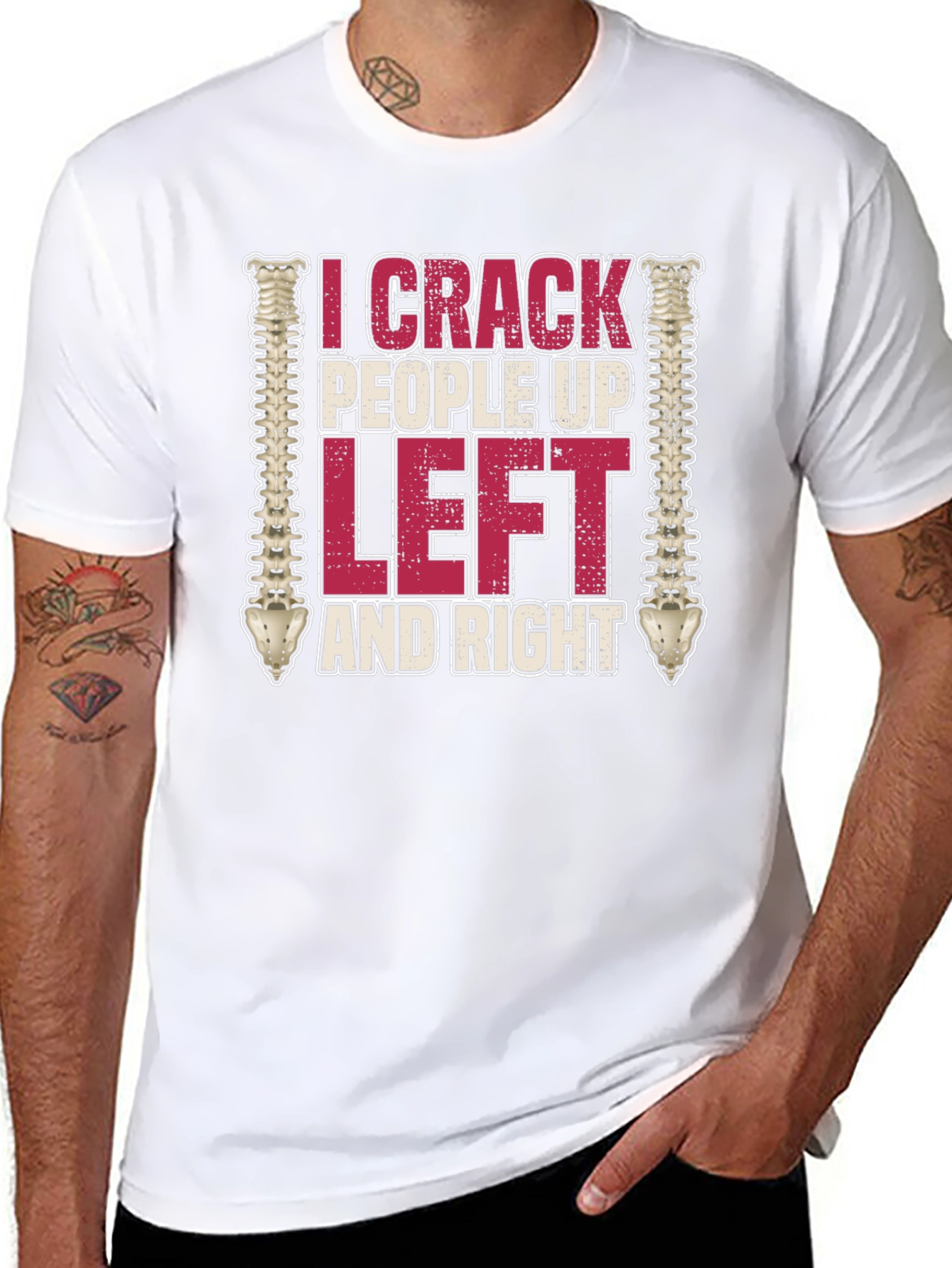I Crack People Up Funny Chiropractor T-Shirt