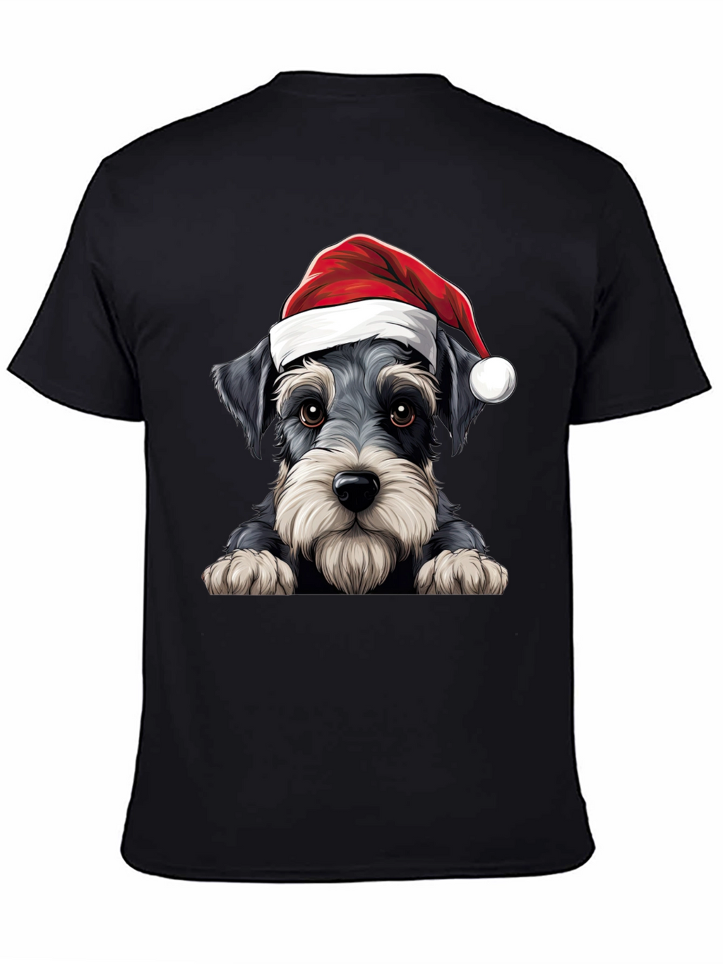 Holiday Schnauzer T-Shirt - Christmas Dog Tee