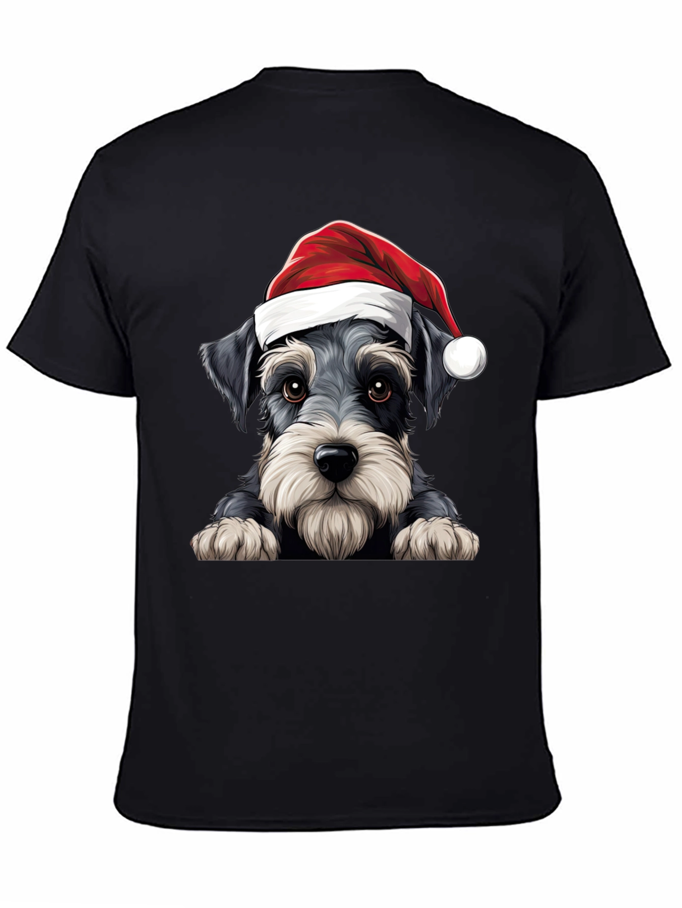 Holiday Schnauzer T-Shirt - Christmas Dog Tee